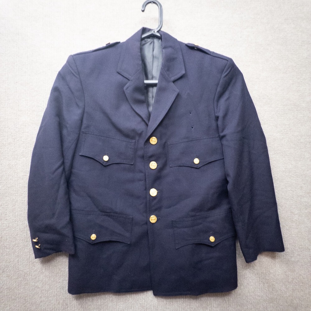 NYPD Police Dress Uniform Coat Navy Blue Gold Buttons 42 Forest Uniforms Corp